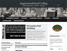 Tablet Screenshot of angrywoodchucksblog.com